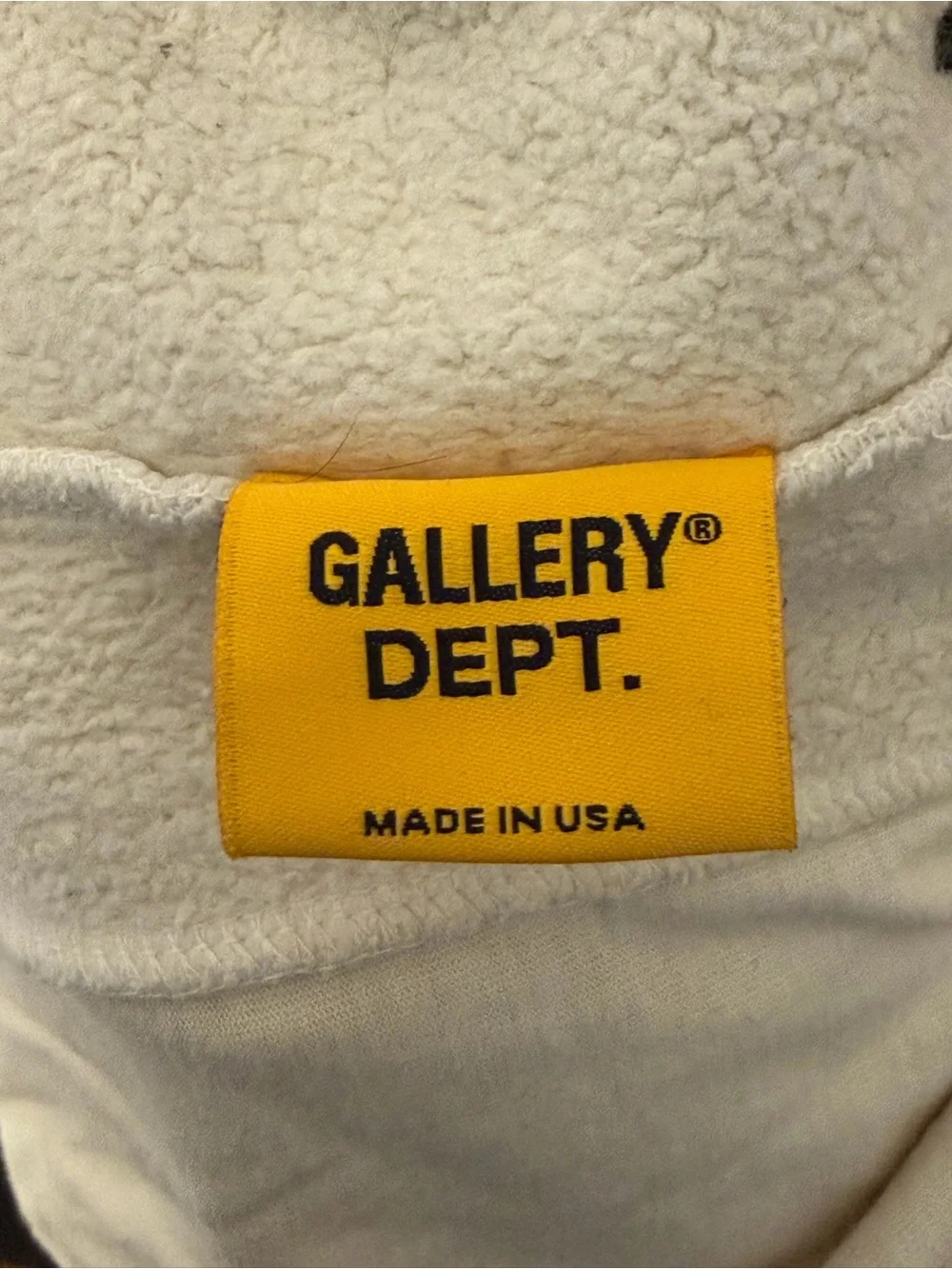 Gallery Dept Cream Sweatpants with Paint Detail